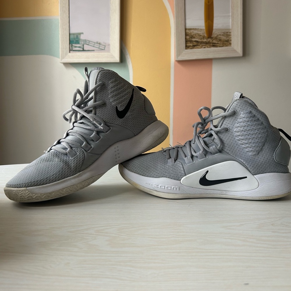 Nike Gray High-Top Sneakers Basketball